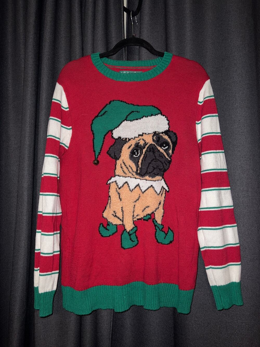 Ugly Christmas Sweater Xmas Size Large Dog